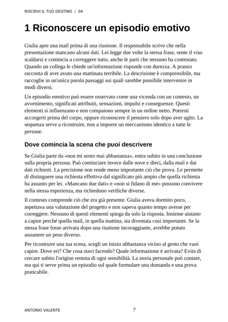 Un capitolo — anteprima reale del volume 04