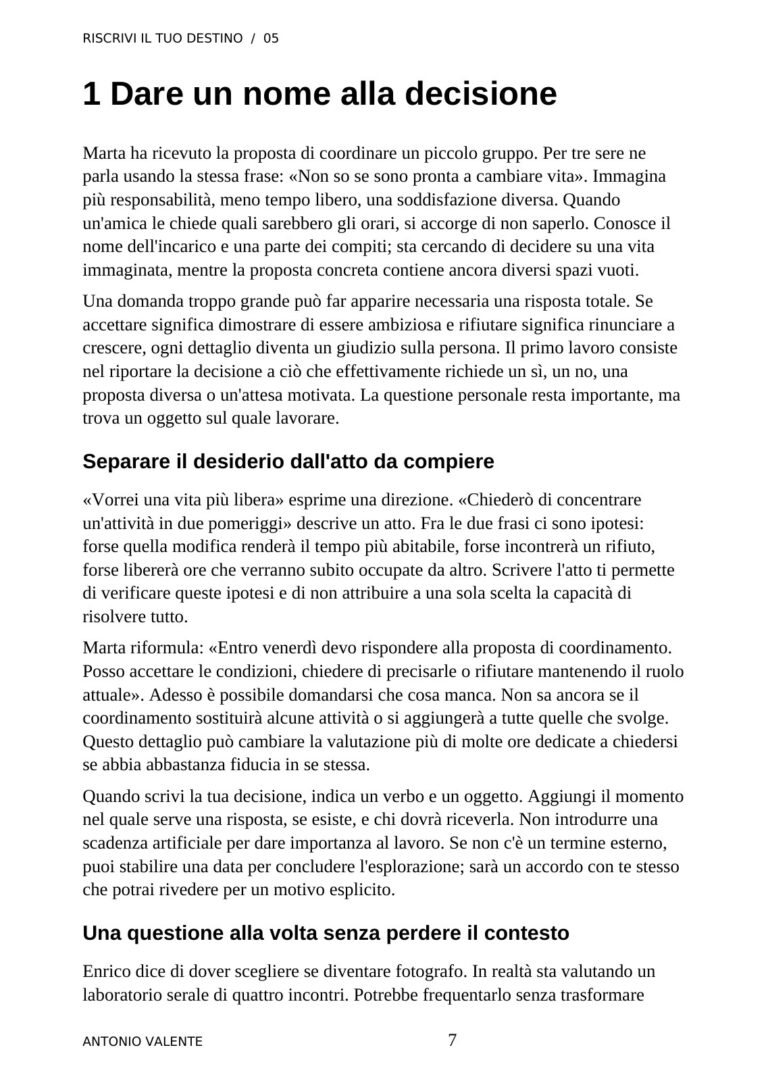 Un capitolo — anteprima reale del volume 05