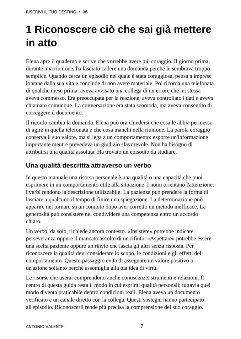 Un capitolo — anteprima reale del volume 06